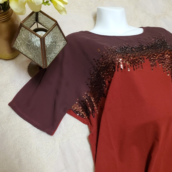 Coldwater Creek Sequined top - Picture 5 of 8